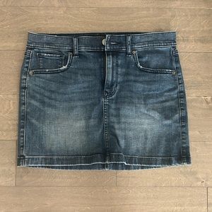 Express mini jean skirt